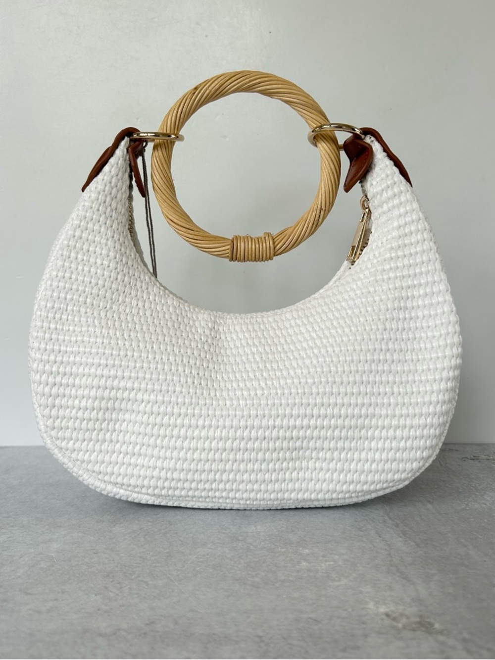 A . New Day Boho Bracelet Handbag in White NWT - Picture 6 of 11